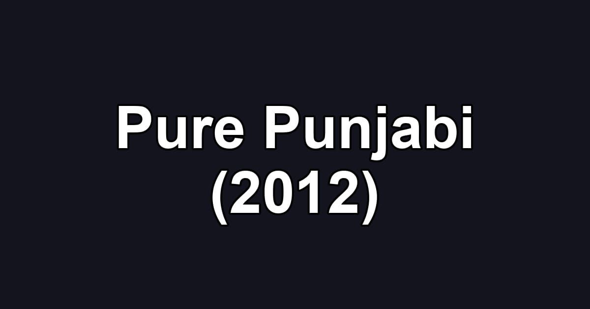 Pure Punjabi (2012)