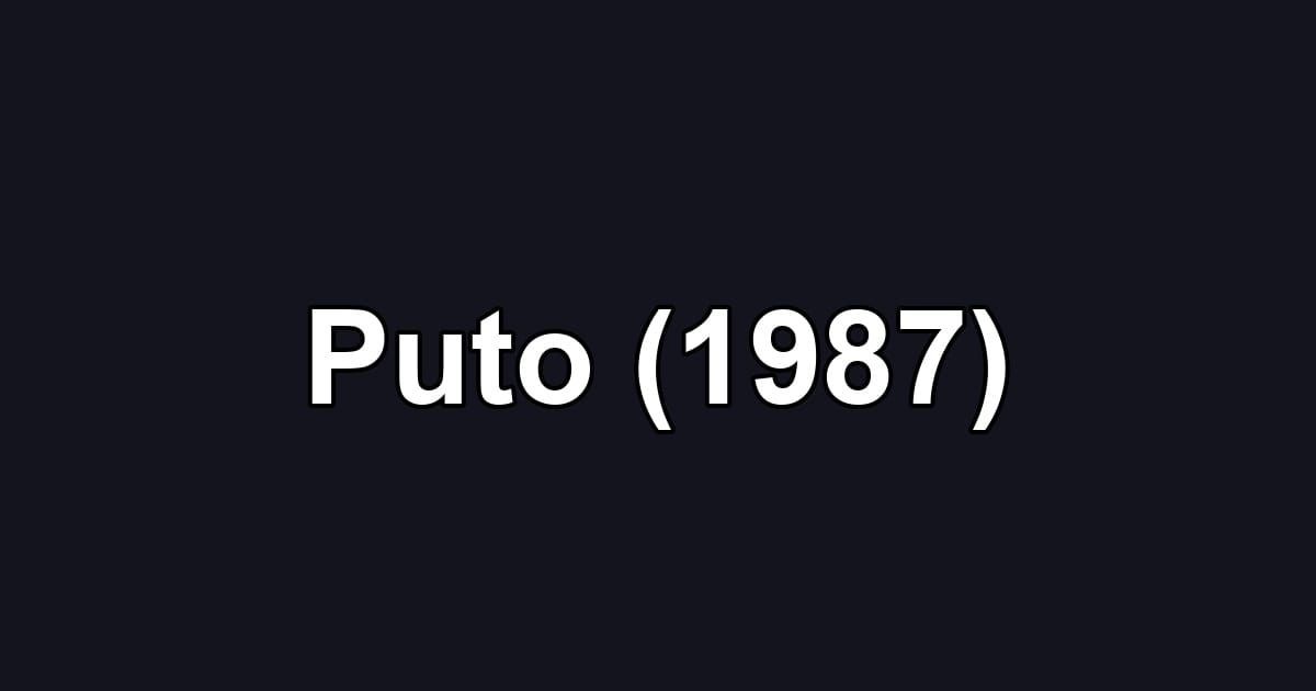 Puto (1987)