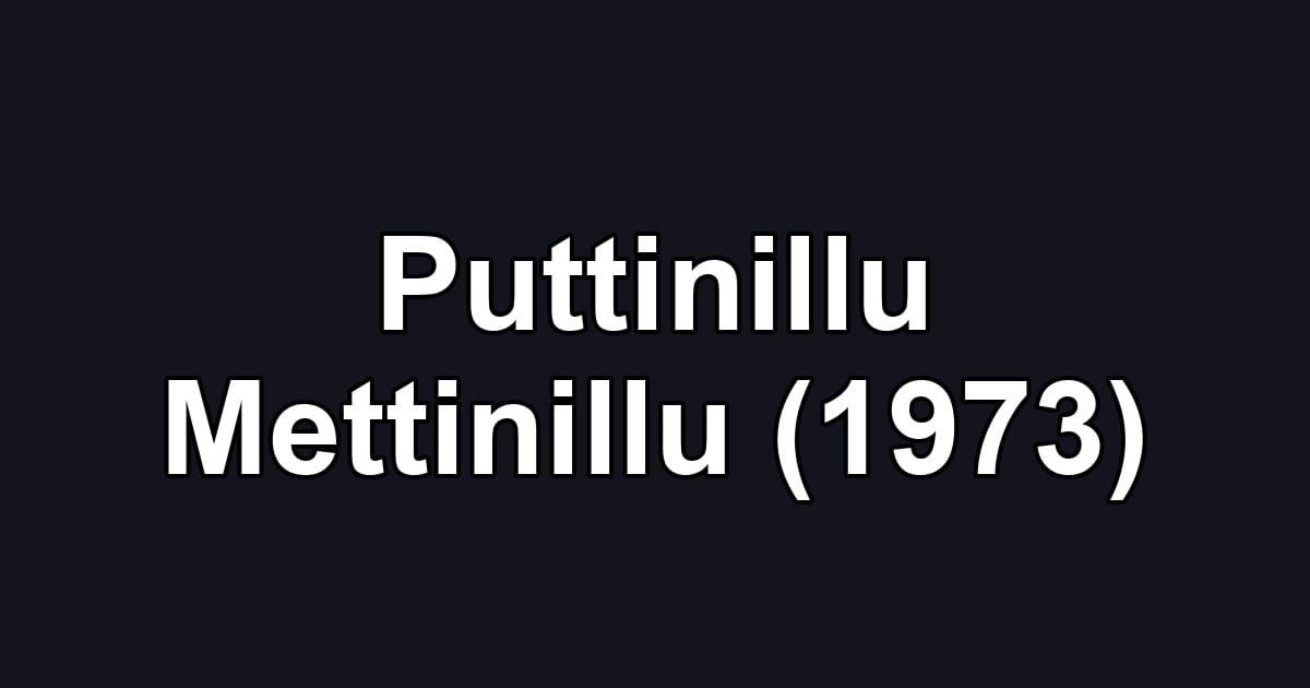 Puttinillu Mettinillu (1973)