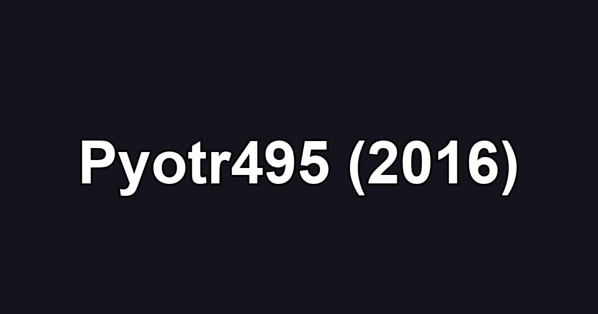 Pyotr495 (2016)