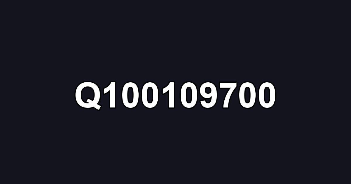 Q100109700