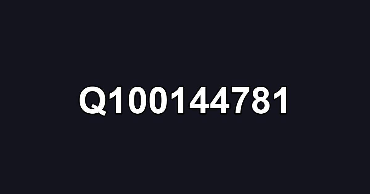 Q100144781