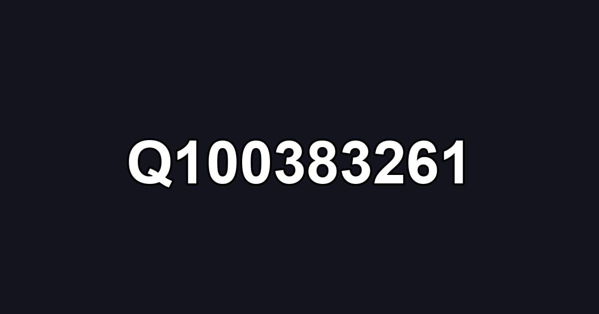 Q100383261