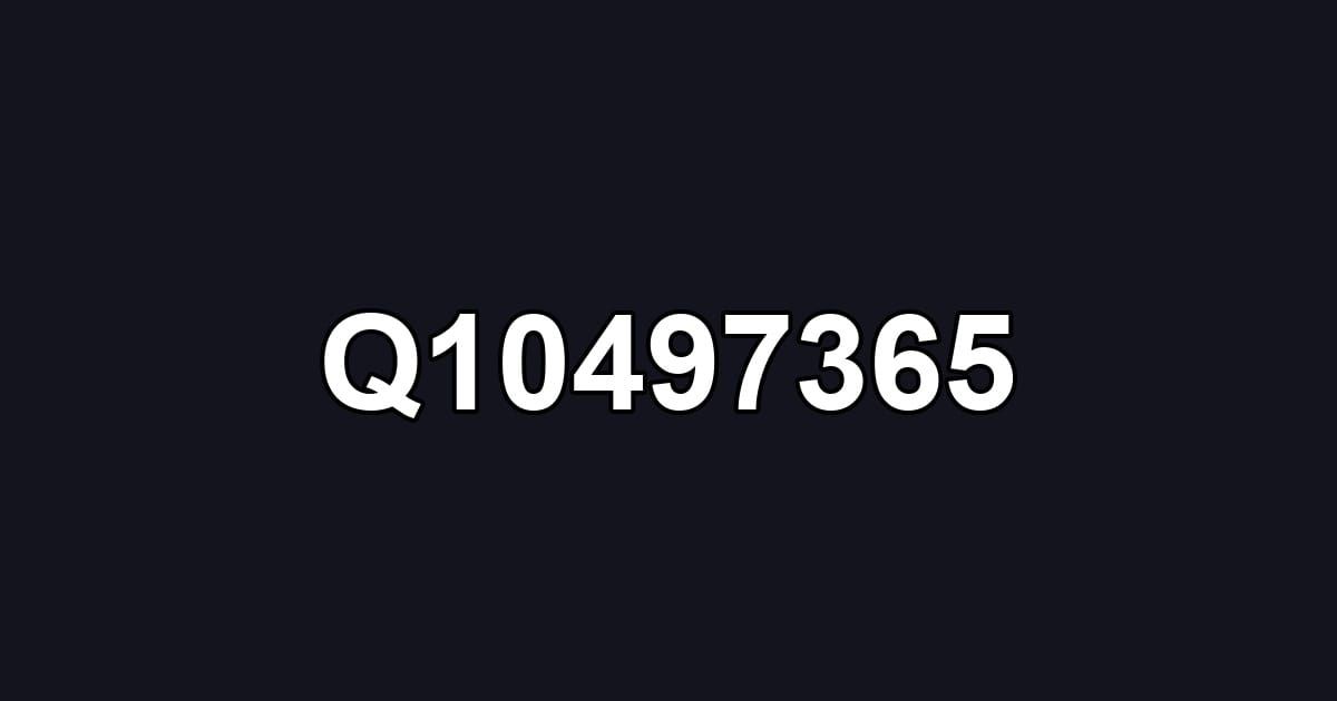 Q10497365