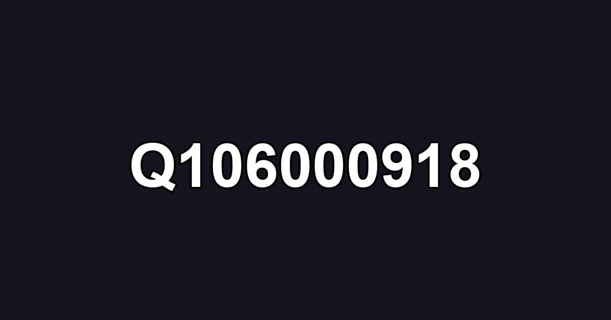 Q106000918