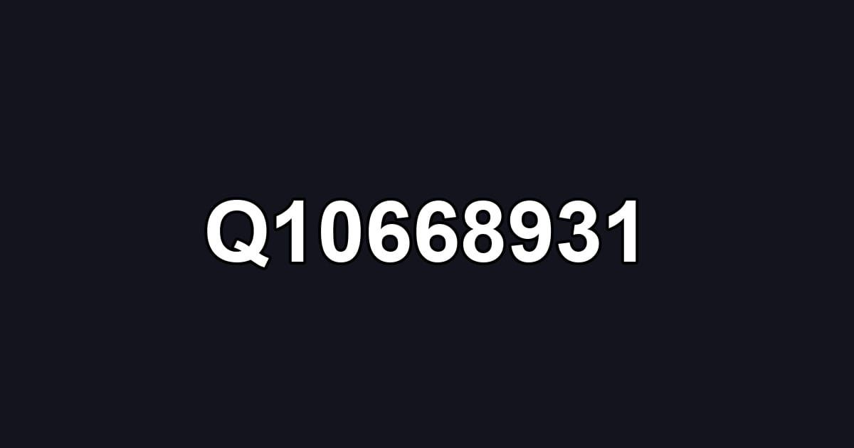 Q10668931