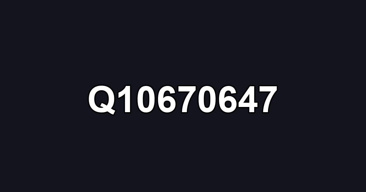 Q10670647