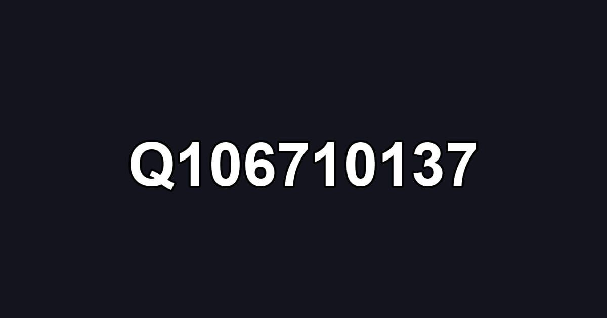 Q106710137