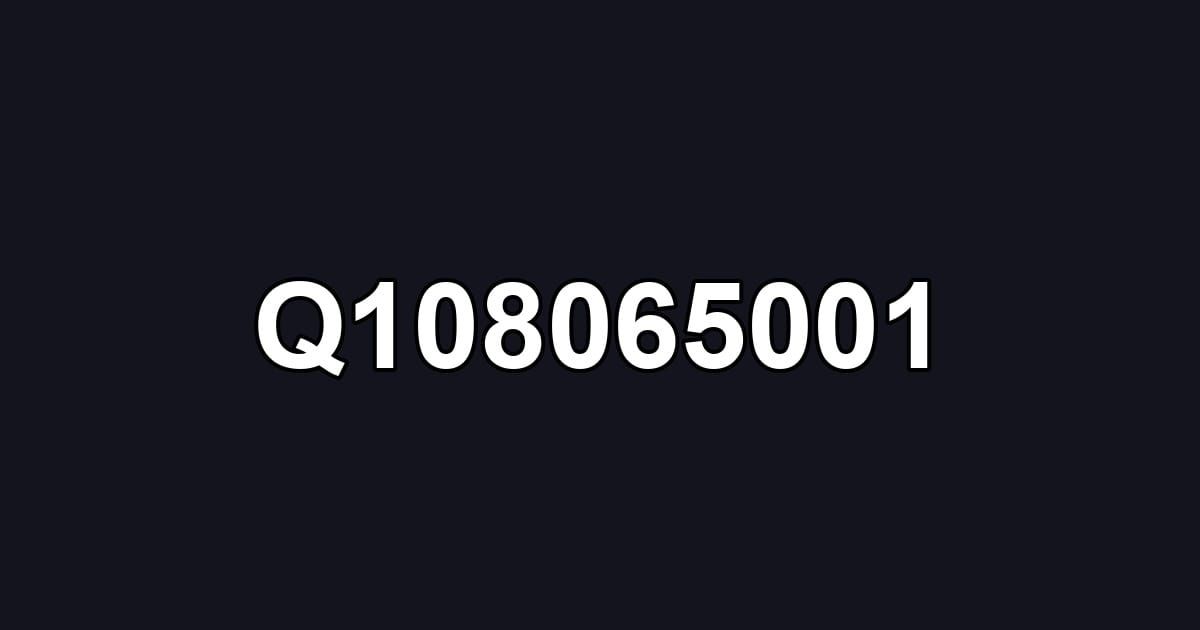 Q108065001