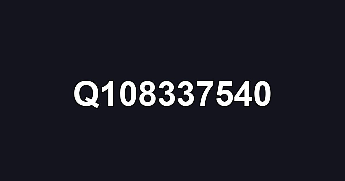 Q108337540