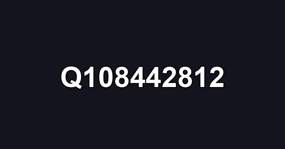 Q108442812