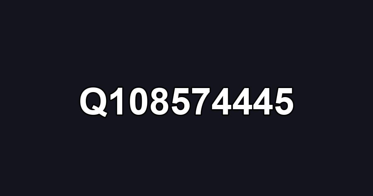 Q108574445