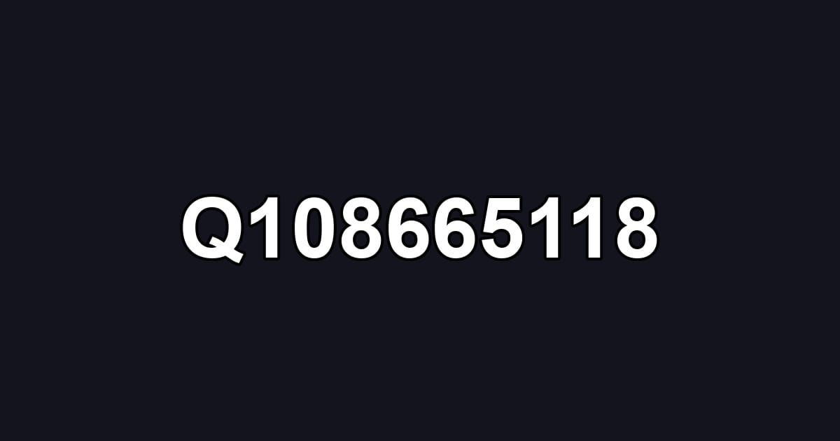 Q108665118