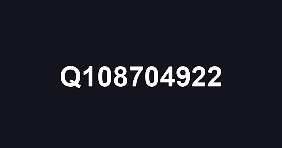 Q108704922