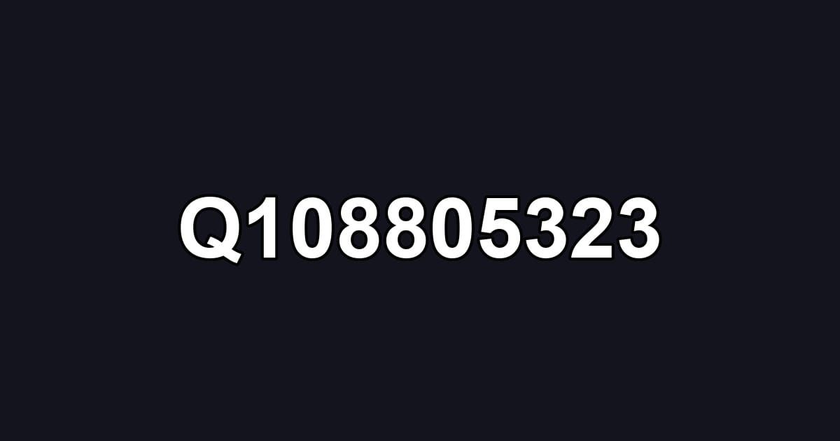 Q108805323