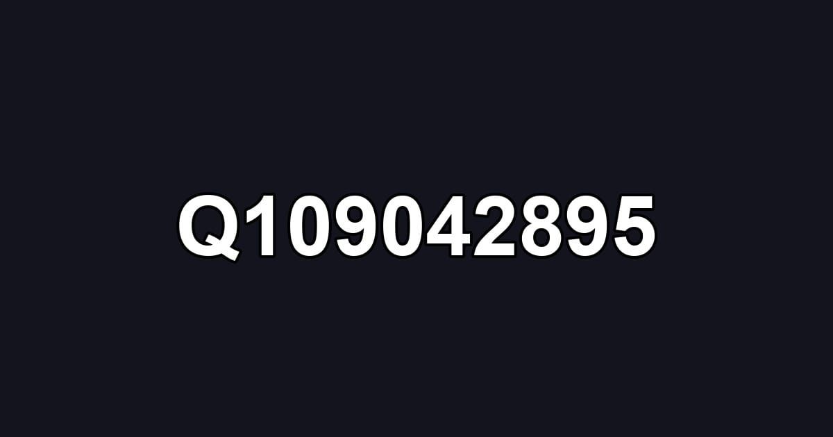 Q109042895