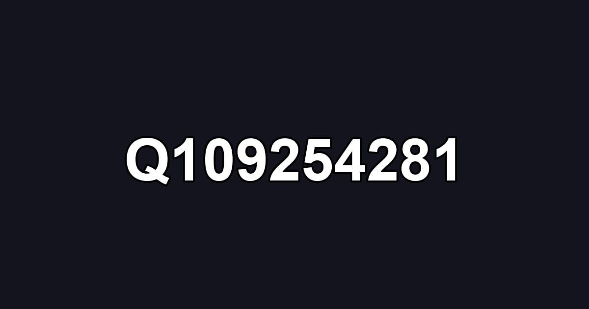 Q109254281