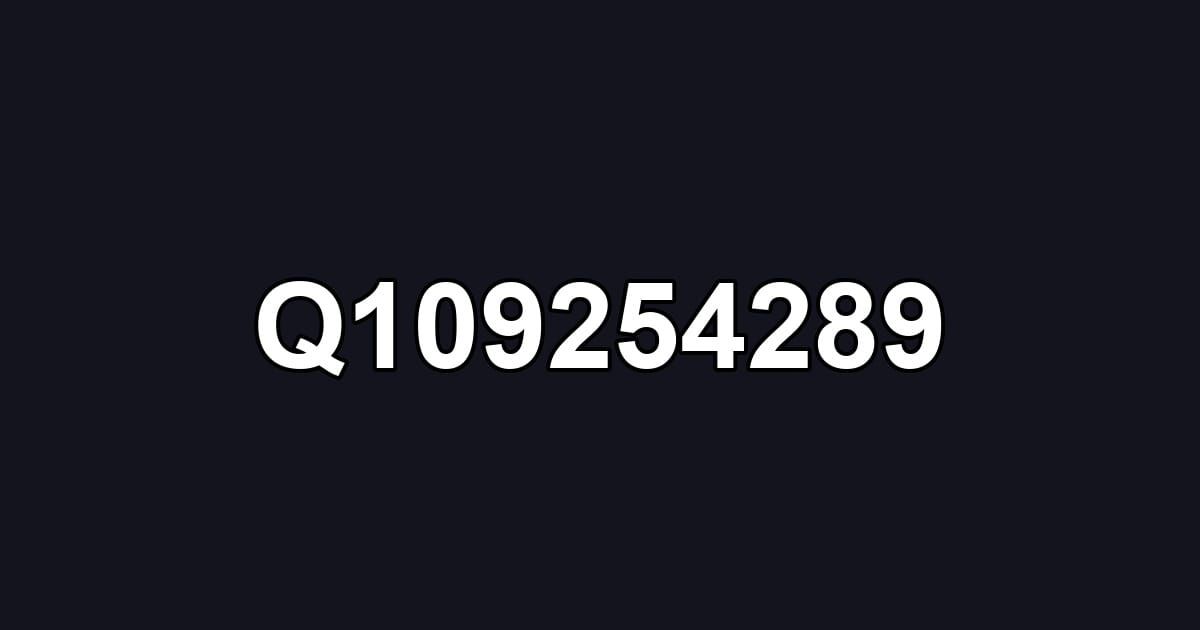 Q109254289