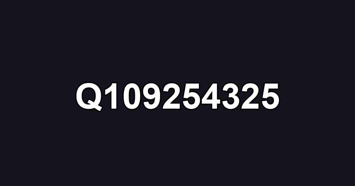 Q109254325