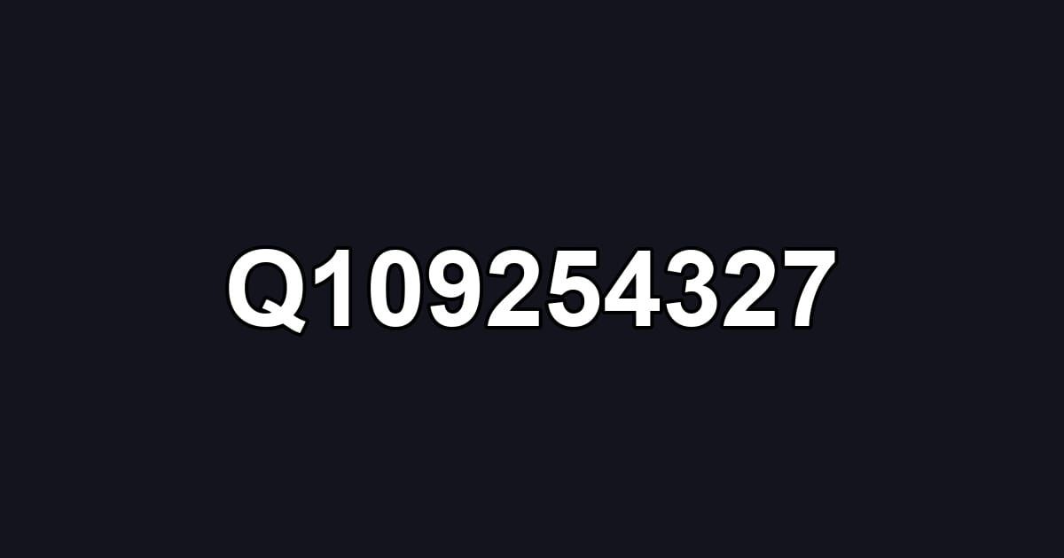 Q109254327