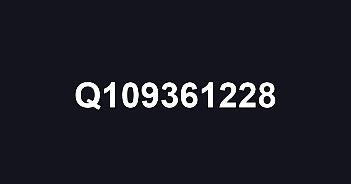 Q109361228
