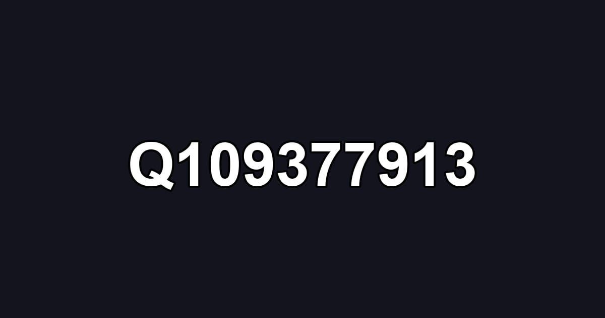 Q109377913