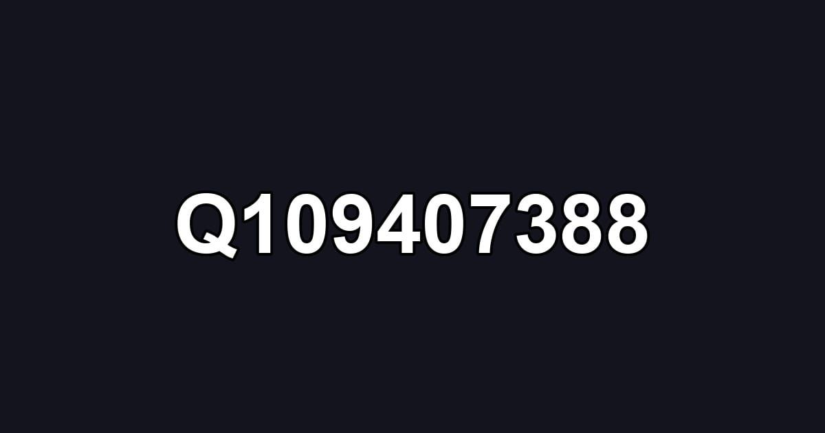 Q109407388