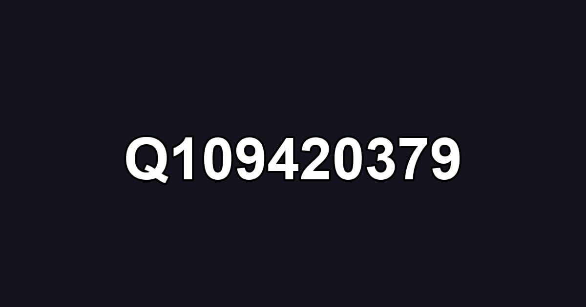 Q109420379