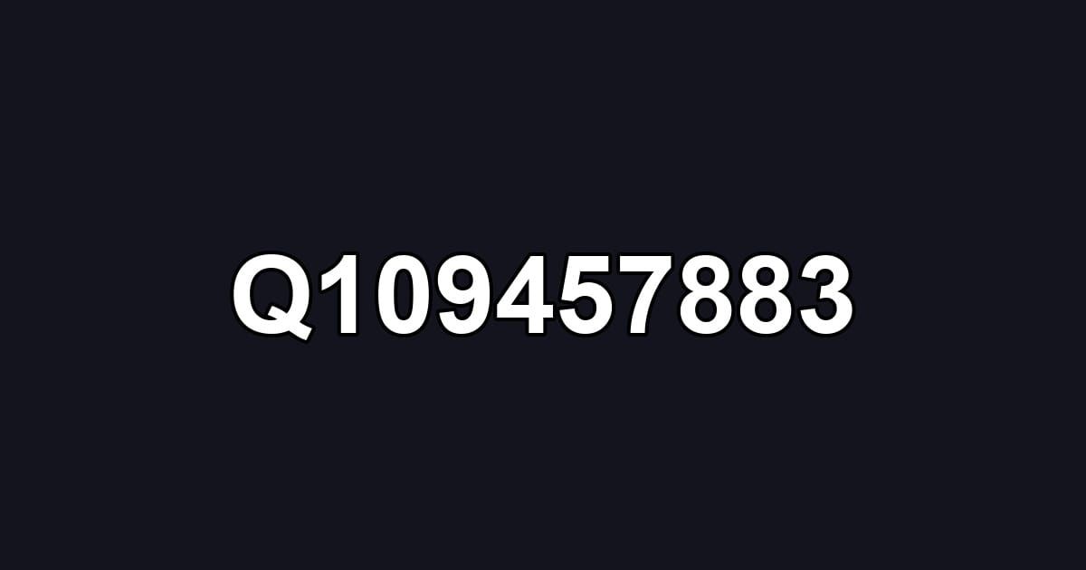 Q109457883