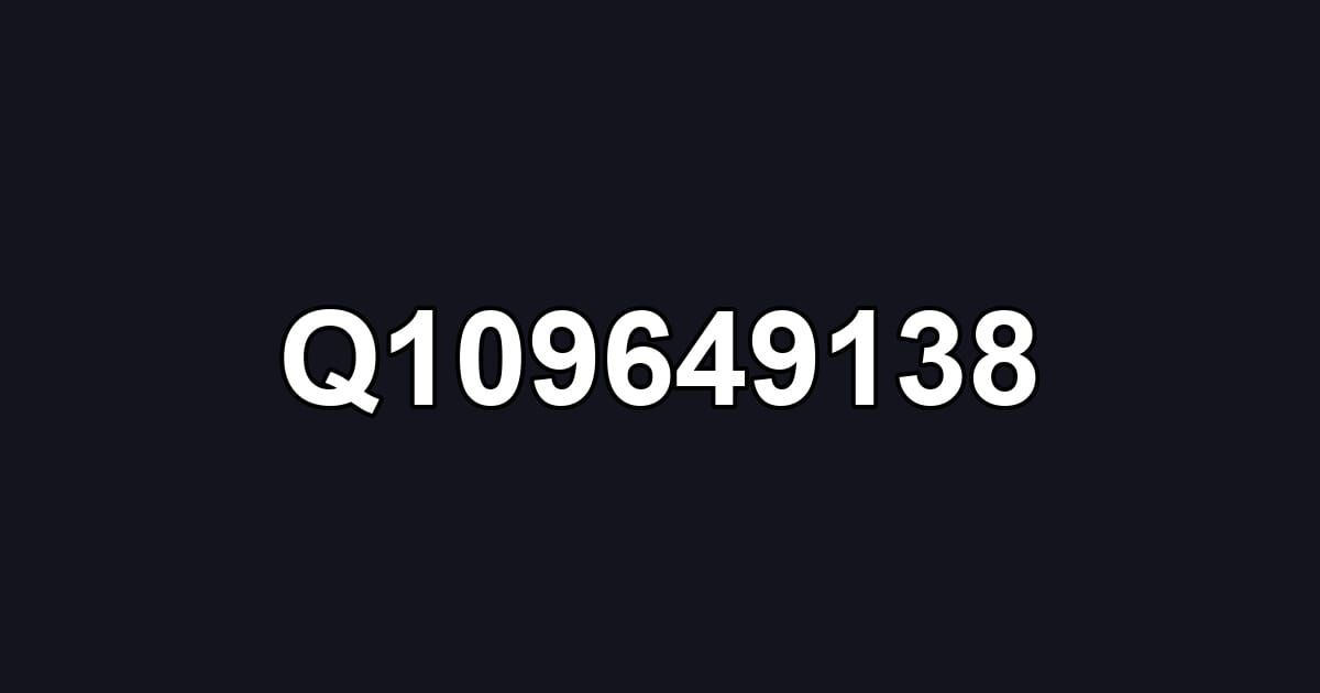 Q109649138