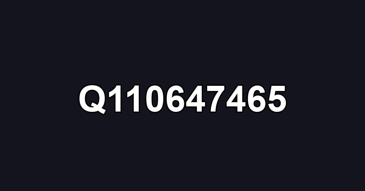 Q110647465