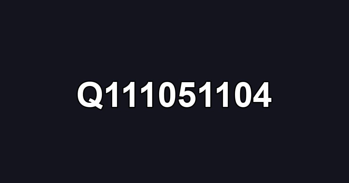 Q111051104