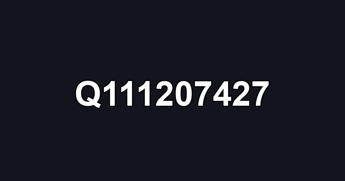 Q111207427