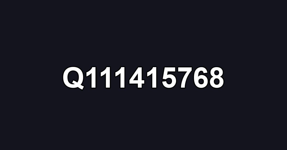 Q111415768