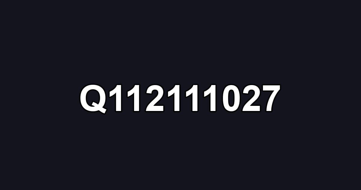 Q112111027