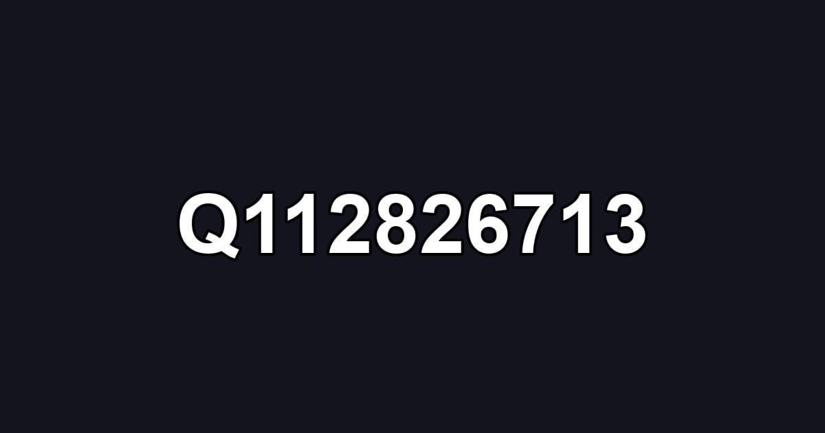 Q112826713