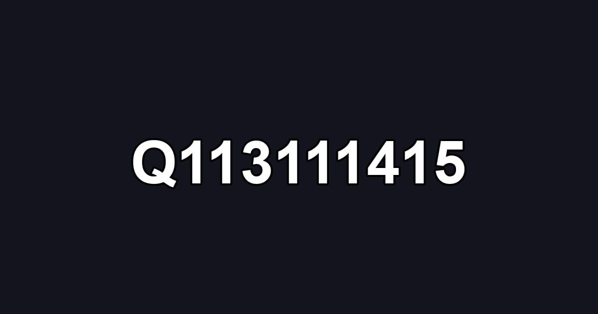 Q113111415