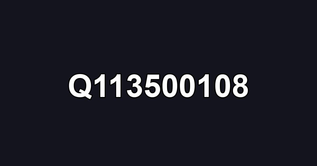 Q113500108