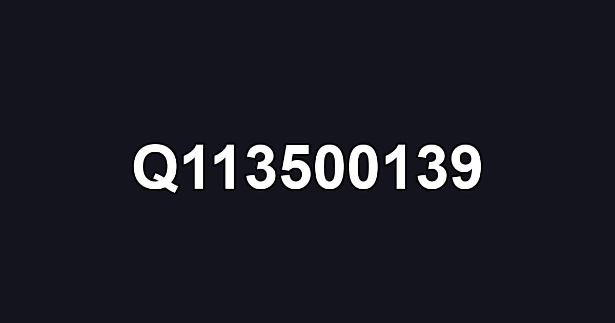 Q113500139