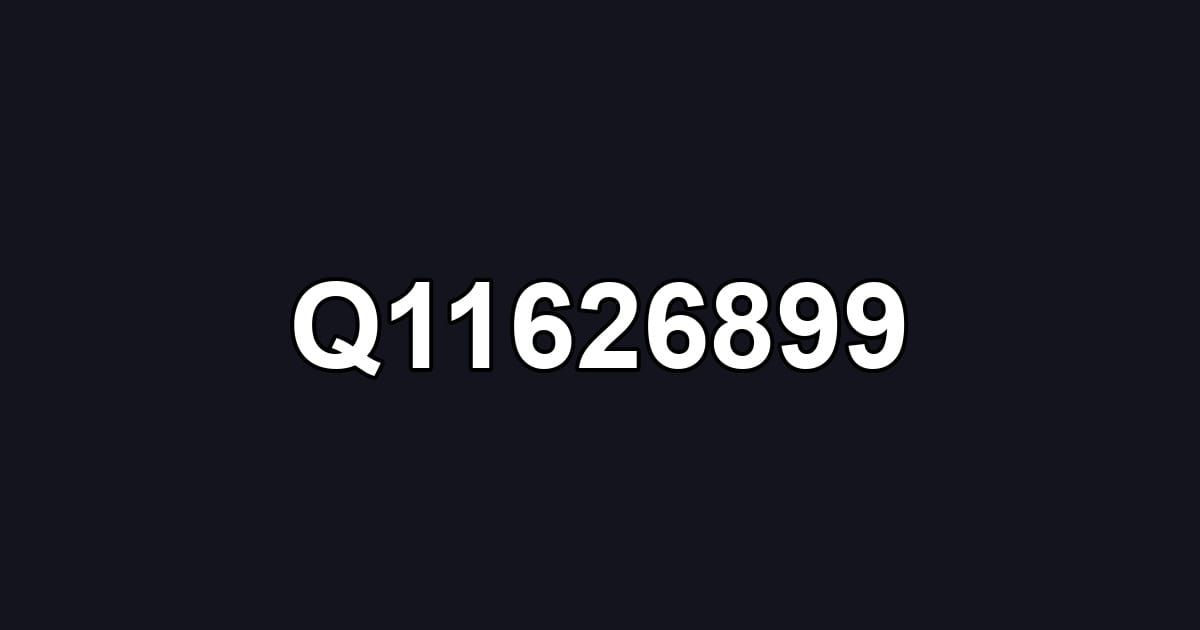 Q11626899
