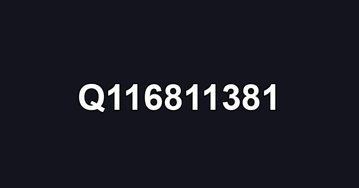 Q116811381