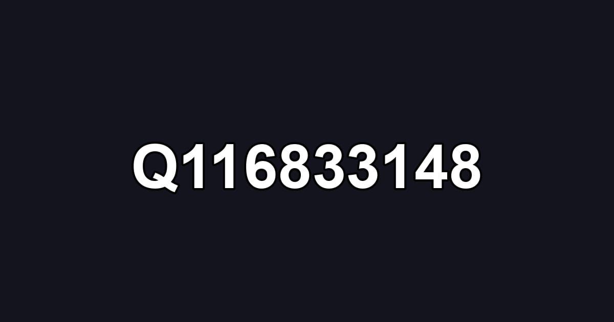 Q116833148