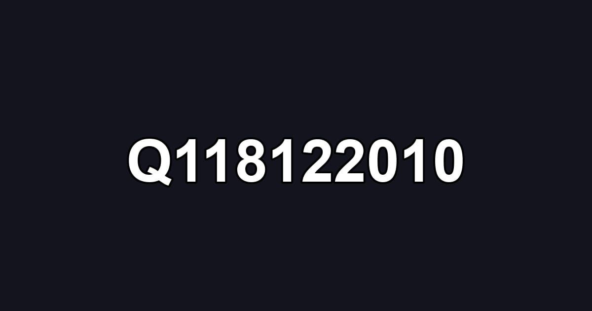 Q118122010