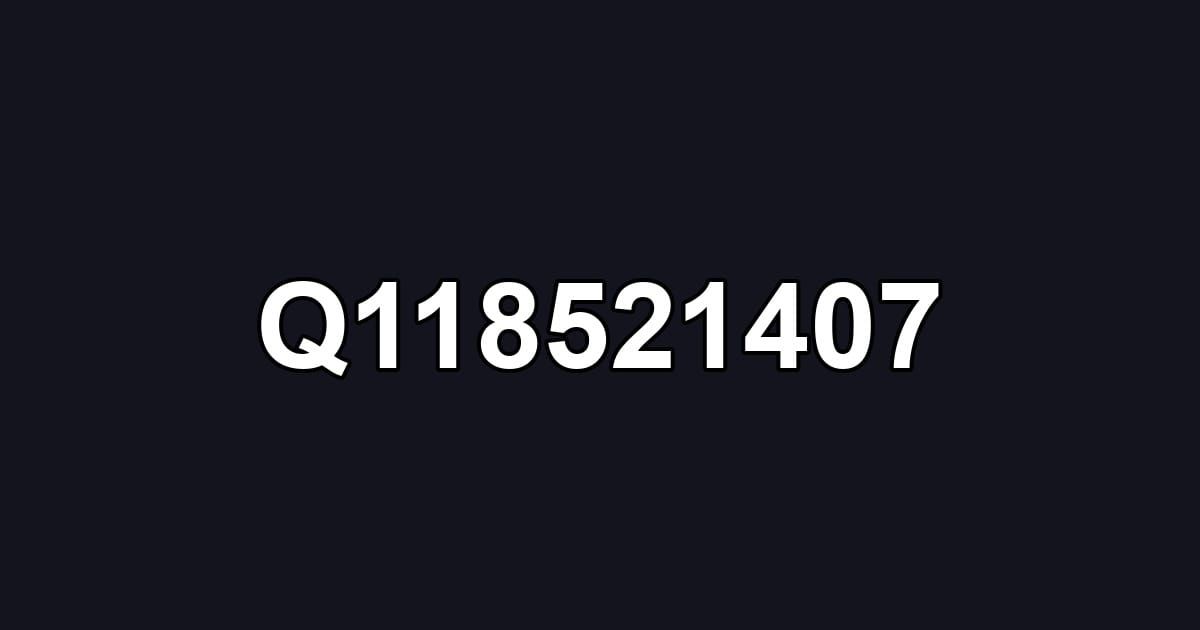 Q118521407