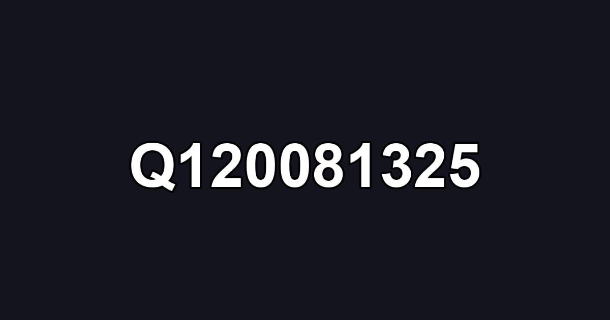 Q120081325
