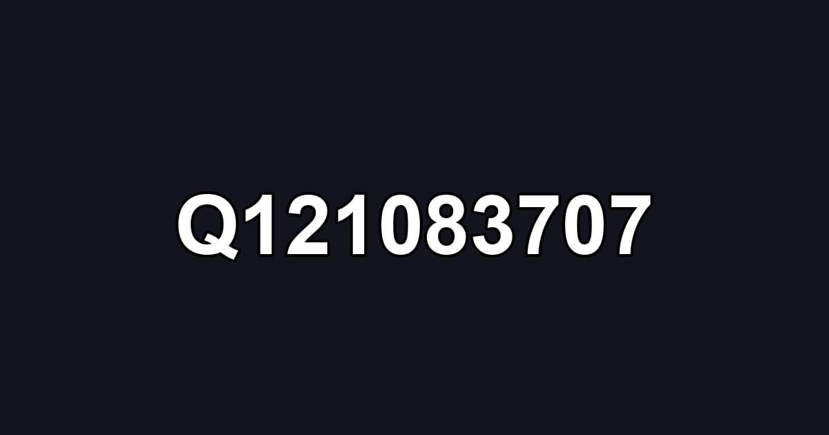 Q121083707