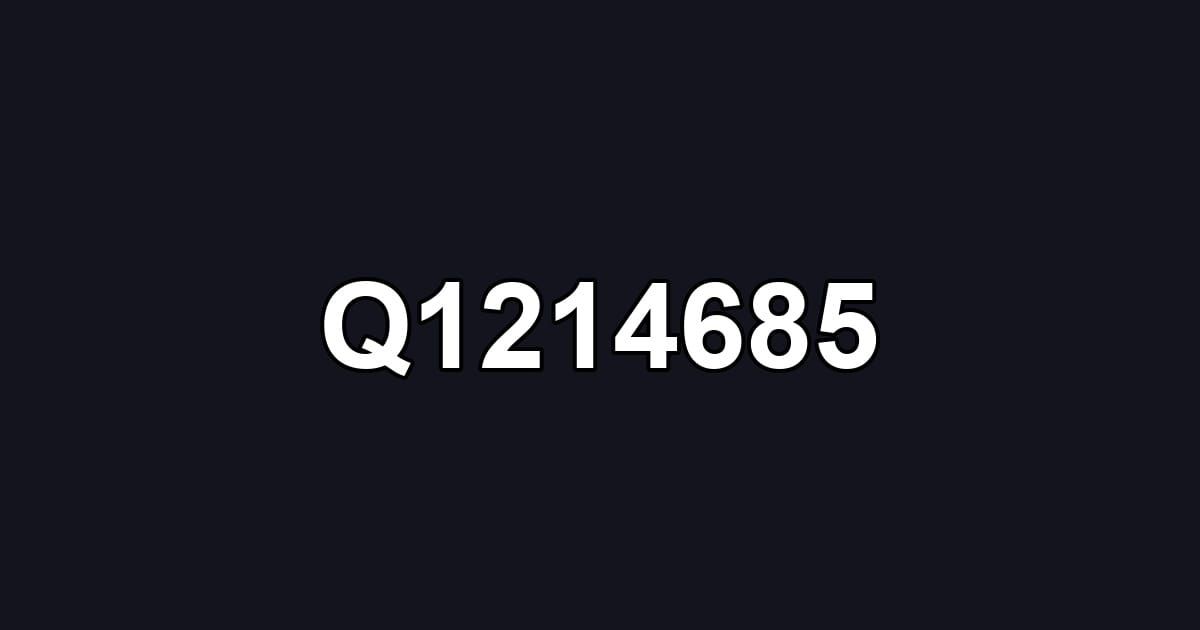 Q1214685