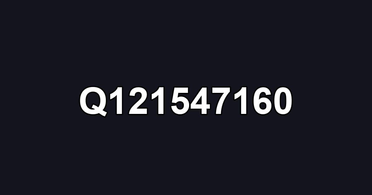 Q121547160