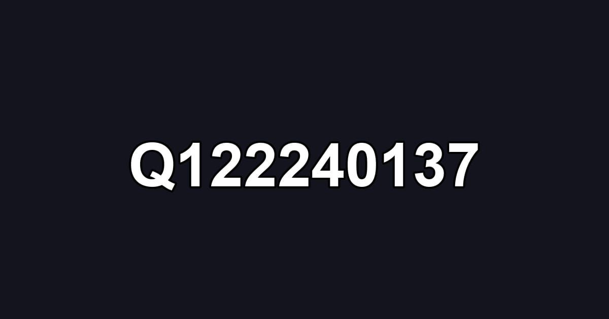 Q122240137