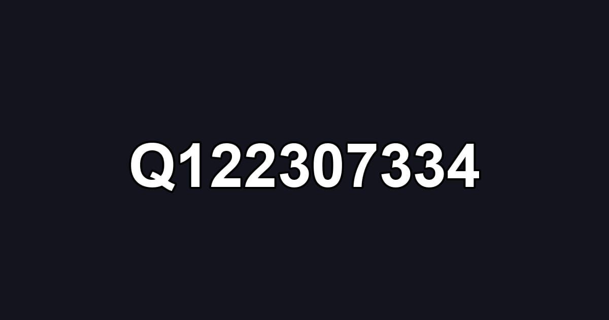 Q122307334